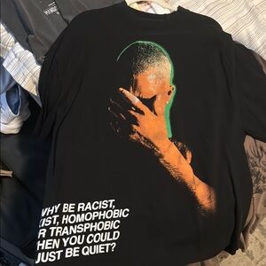 Black Graphic T-Shirt with Bold Print